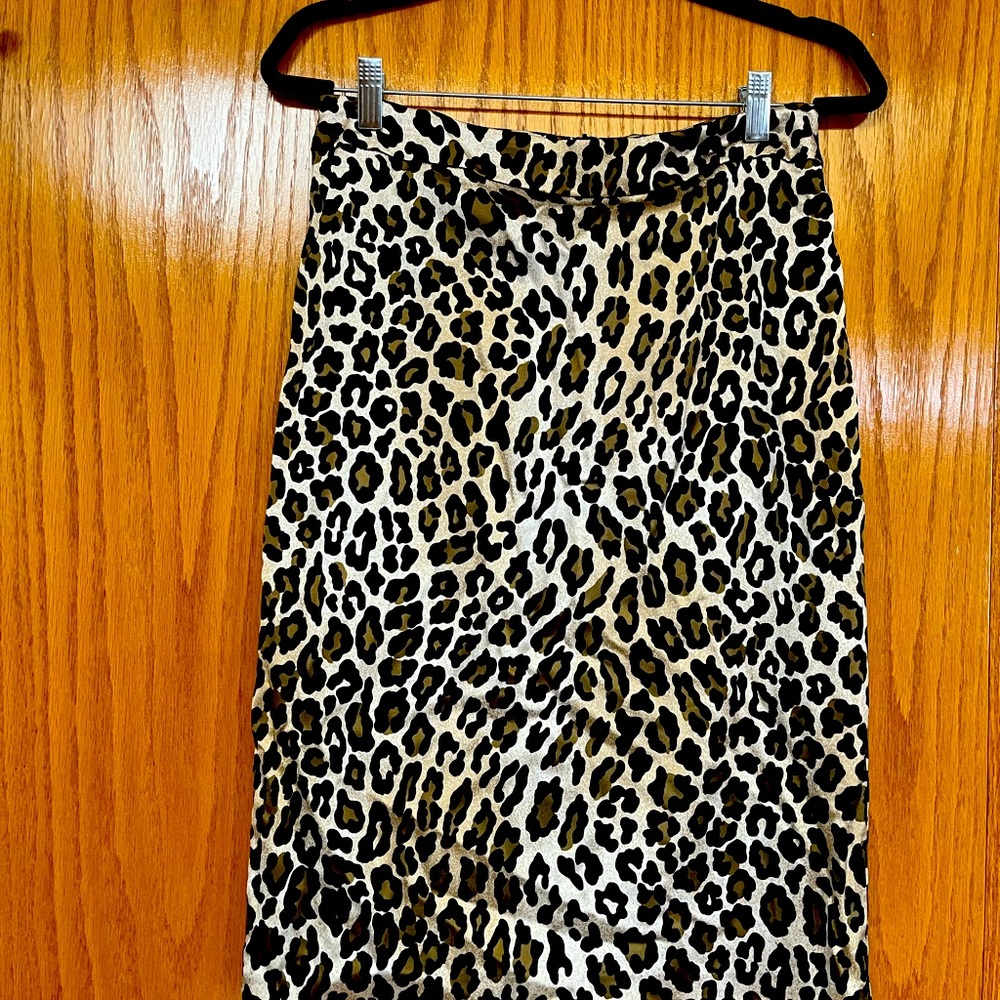 Leopard Print Women's Skirt